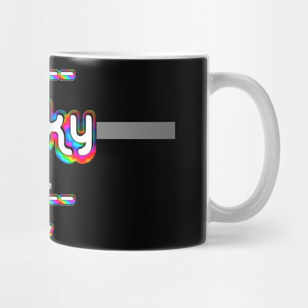 Perky 1970 ColorGroove Retro-Rainbow-Tube nostalgia (wf) by Blackout Design